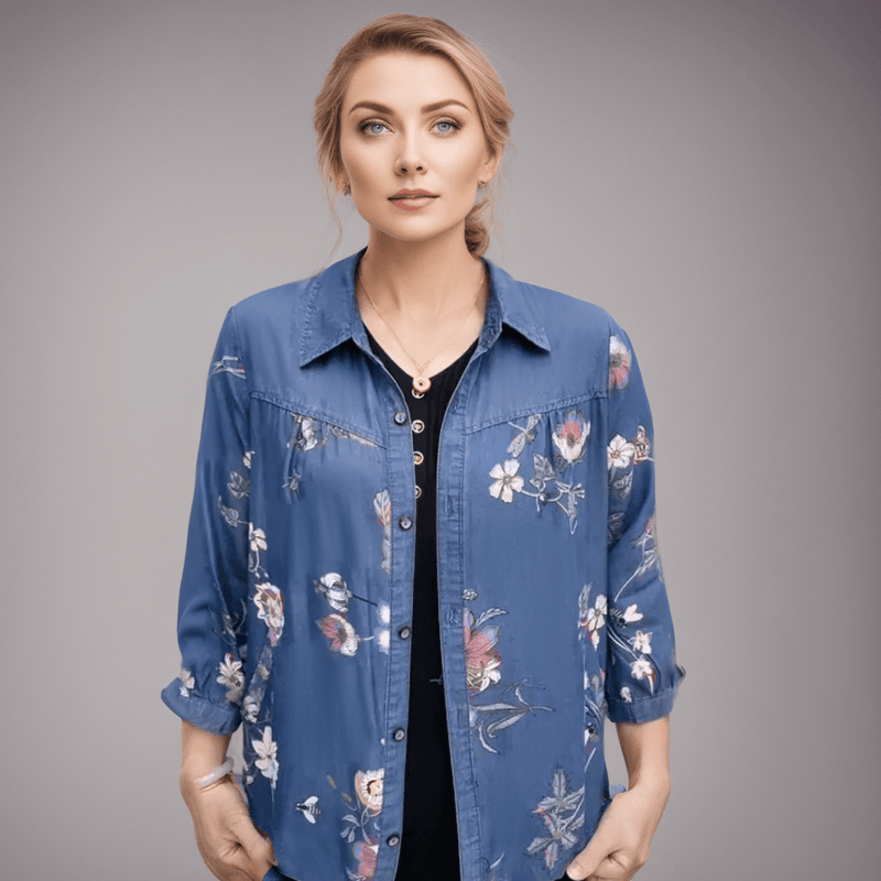 Camisa Jeans FloralVint